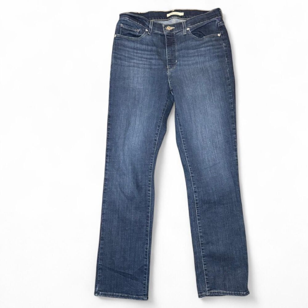Levi’s Women’s Classic Mid Rise Straight Leg Jeans with stretch Size 8